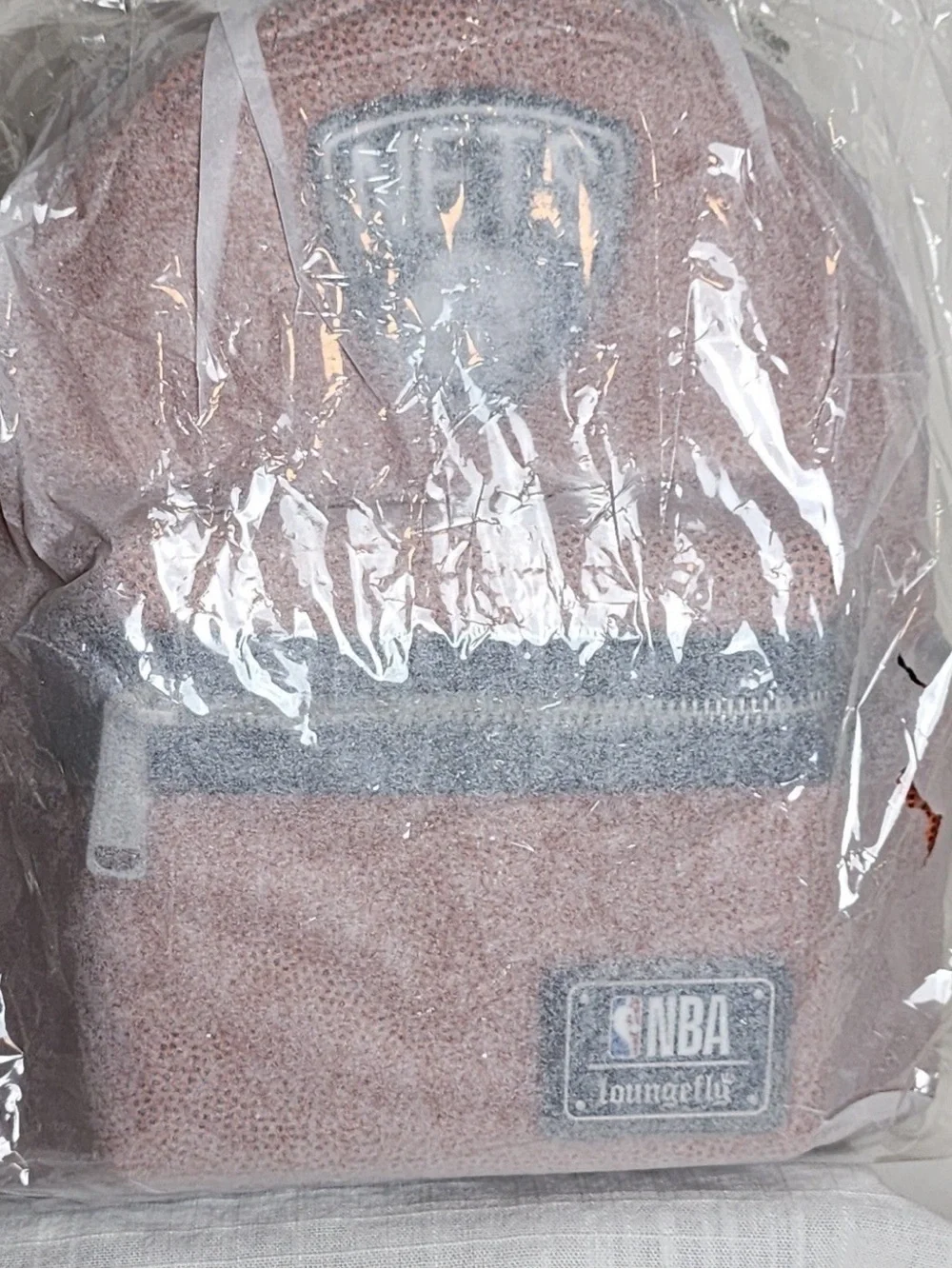 Brooklyn Nets Orange Basketball-Texture Mini Backpack Loungefly NWT